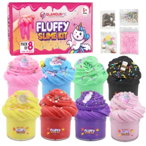 Fluffy Slime Pack of 8